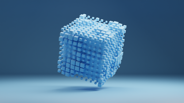 Blue cube